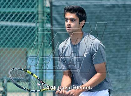 Thumbnail 1 in Dougherty Valley vs. Lowel (CIF NorCal Regional Team Tennis Championships) photogallery.