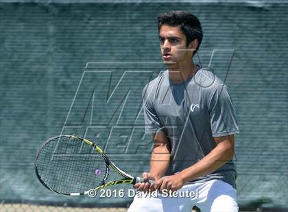 Thumbnail 1 in Dougherty Valley vs. Lowel (CIF NorCal Regional Team Tennis Championships) photogallery.