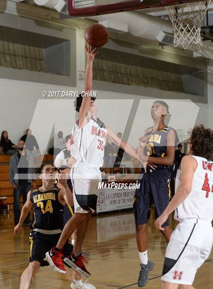 Thumbnail 2 in Alhambra vs Hart (La Canada Tournament) photogallery.