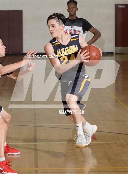 Thumbnail 3 in Alhambra vs Hart (La Canada Tournament) photogallery.