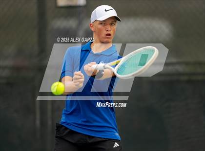 Thumbnail 3 in UIL Tennis 1A & 2A Boys Semifinals photogallery.