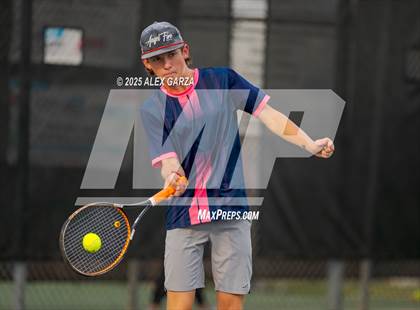 Thumbnail 2 in UIL Tennis 1A & 2A Boys Semifinals photogallery.