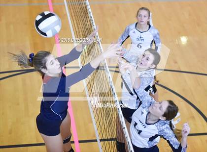 Thumbnail 3 in St. Thomas More vs Archbishop Hannan (Catholic League Tournament) photogallery.
