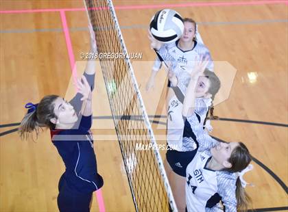 Thumbnail 2 in St. Thomas More vs Archbishop Hannan (Catholic League Tournament) photogallery.