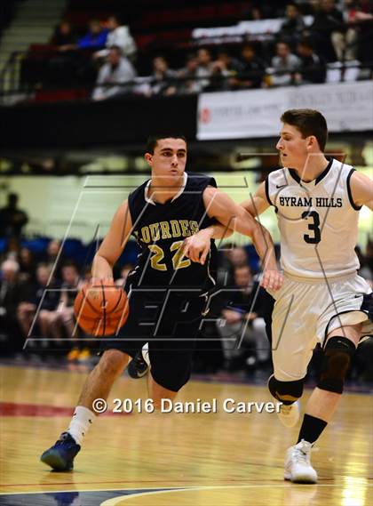 Thumbnail 1 in Byram Hills vs. Our Lady of Lourdes (Section 1 Class A Semifinal) photogallery.
