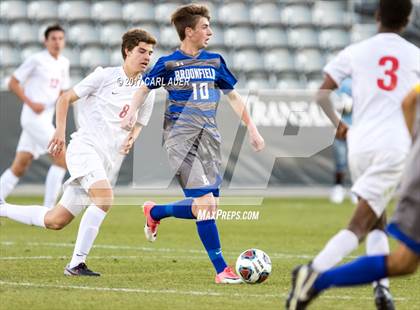Thumbnail 1 in Denver East vs. Broomfield (CHSAA 5A Final) photogallery.