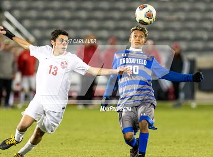 Thumbnail 2 in Denver East vs. Broomfield (CHSAA 5A Final) photogallery.