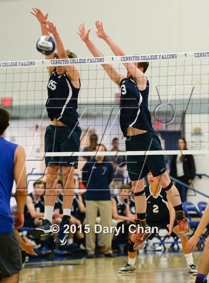 Thumbnail 3 in Saddleback Valley Christian vs. St. Margaret's (CIF-SS D4 Final) photogallery.