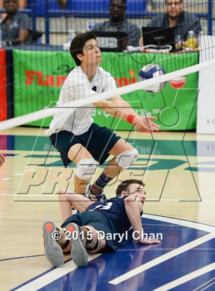 Thumbnail 2 in Saddleback Valley Christian vs. St. Margaret's (CIF-SS D4 Final) photogallery.