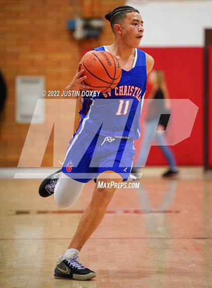 Thumbnail 1 in Owyhee vs. GV Christian (WREC Tournament) photogallery.