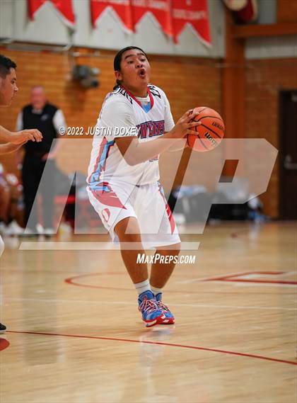 Thumbnail 2 in Owyhee vs. GV Christian (WREC Tournament) photogallery.