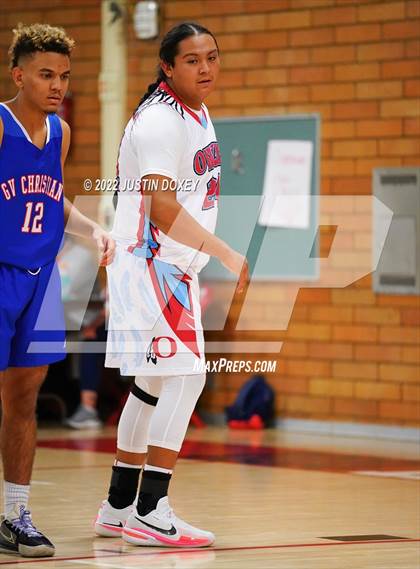 Thumbnail 3 in Owyhee vs. GV Christian (WREC Tournament) photogallery.