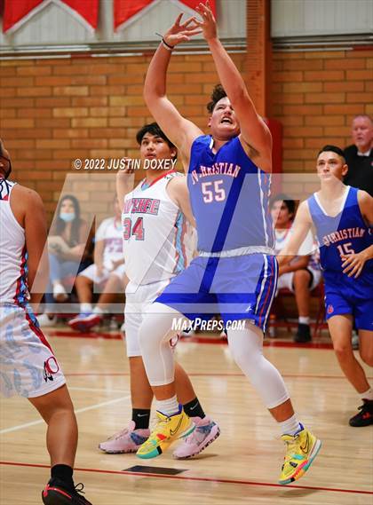 Thumbnail 2 in Owyhee vs. GV Christian (WREC Tournament) photogallery.