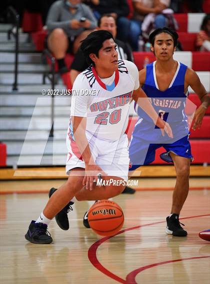 Thumbnail 1 in Owyhee vs. GV Christian (WREC Tournament) photogallery.