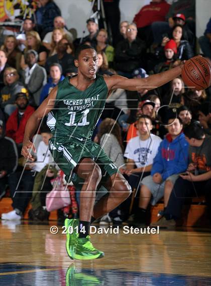 Thumbnail 2 in Sacred Heart Cathedral vs. Salesian College Preparatory (Gridley Invitational) photogallery.