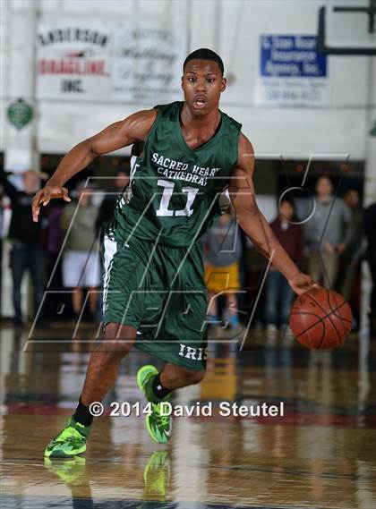 Thumbnail 3 in Sacred Heart Cathedral vs. Salesian College Preparatory (Gridley Invitational) photogallery.
