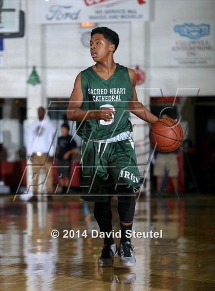 Thumbnail 1 in Sacred Heart Cathedral vs. Salesian College Preparatory (Gridley Invitational) photogallery.