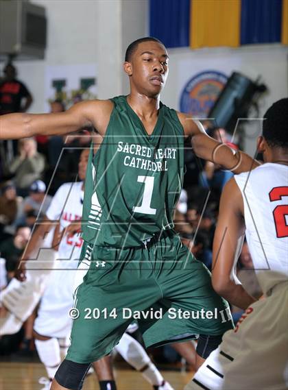 Thumbnail 2 in Sacred Heart Cathedral vs. Salesian College Preparatory (Gridley Invitational) photogallery.