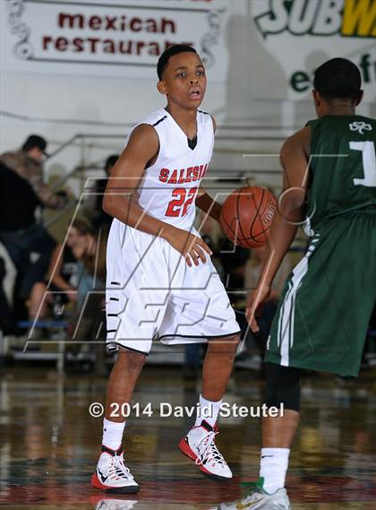 Thumbnail 3 in Sacred Heart Cathedral vs. Salesian College Preparatory (Gridley Invitational) photogallery.