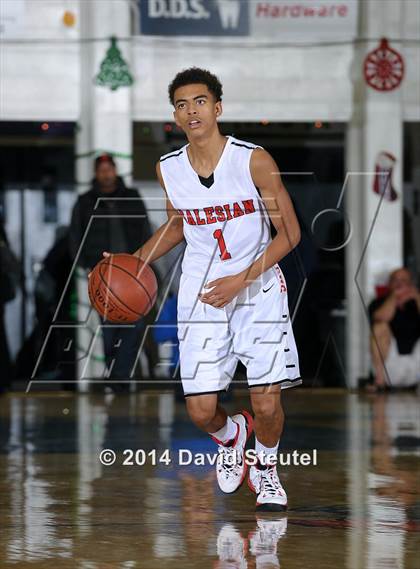 Thumbnail 3 in Sacred Heart Cathedral vs. Salesian College Preparatory (Gridley Invitational) photogallery.