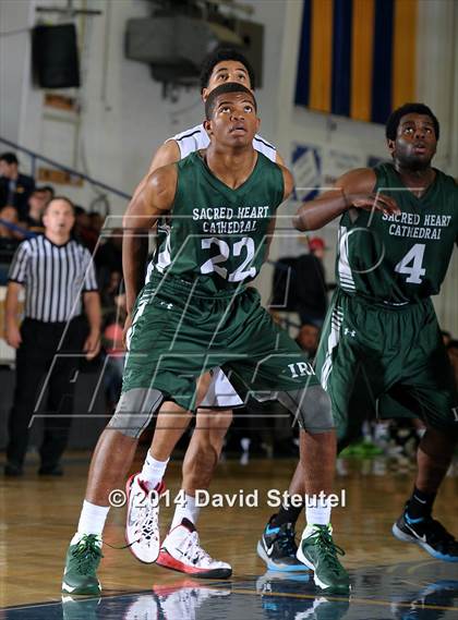 Thumbnail 2 in Sacred Heart Cathedral vs. Salesian College Preparatory (Gridley Invitational) photogallery.