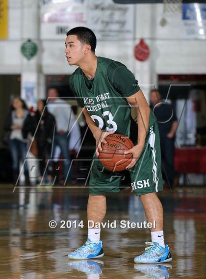 Thumbnail 1 in Sacred Heart Cathedral vs. Salesian College Preparatory (Gridley Invitational) photogallery.