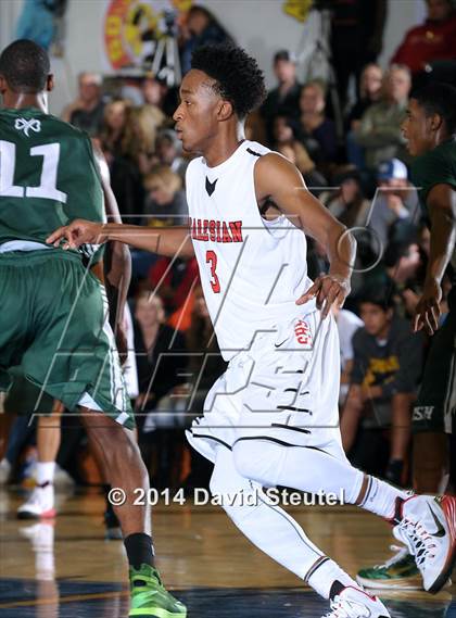 Thumbnail 1 in Sacred Heart Cathedral vs. Salesian College Preparatory (Gridley Invitational) photogallery.