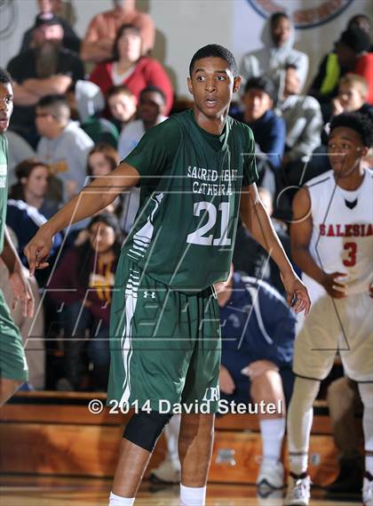 Thumbnail 3 in Sacred Heart Cathedral vs. Salesian College Preparatory (Gridley Invitational) photogallery.