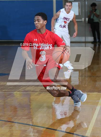 Thumbnail 1 in St. John's vs James Island (Rotary Roundball Classic) photogallery.