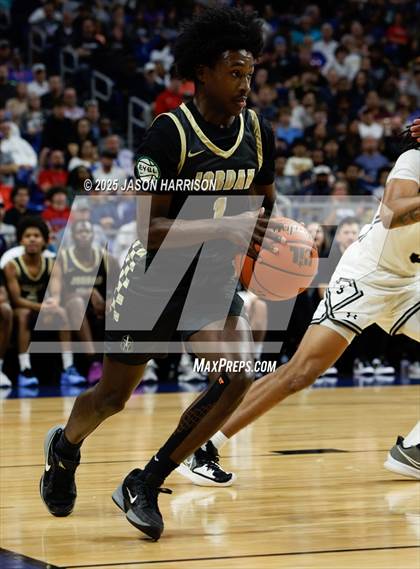 Thumbnail 2 in Guyer vs. Jordan (UIL Basketball 6A D2 Final) photogallery.