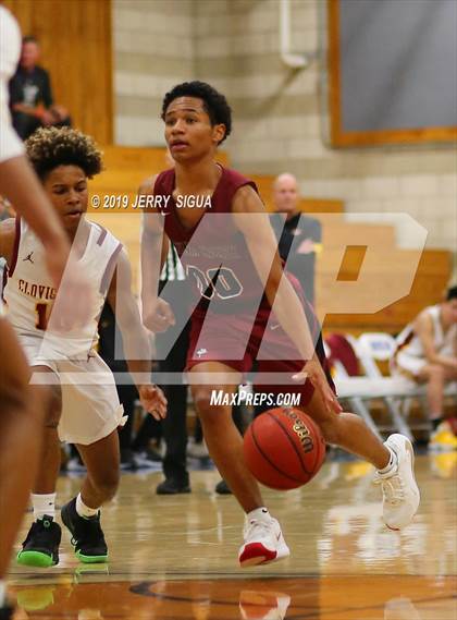 Thumbnail 3 in Clovis West vs. Laguna Creek (NorCal tip Off) photogallery.