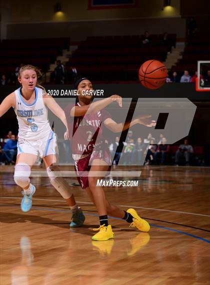 Thumbnail 1 in Albertus Magnus vs. Ursuline (Slam Dunk Tournament) photogallery.