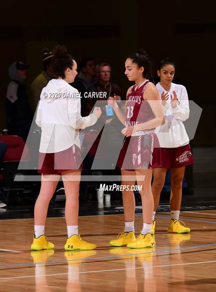 Thumbnail 1 in Albertus Magnus vs. Ursuline (Slam Dunk Tournament) photogallery.