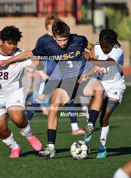 Thumbnail 1 in Encina Prep vs. Western Sierra Collegiate Academy (CIF SJS D7 Semi Final) photogallery.
