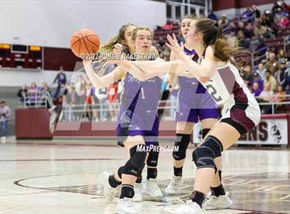 Thumbnail 2 in Martins Mill vs. Douglass (UIL 2A Region III Girls BB Regional Final Playoff) photogallery.