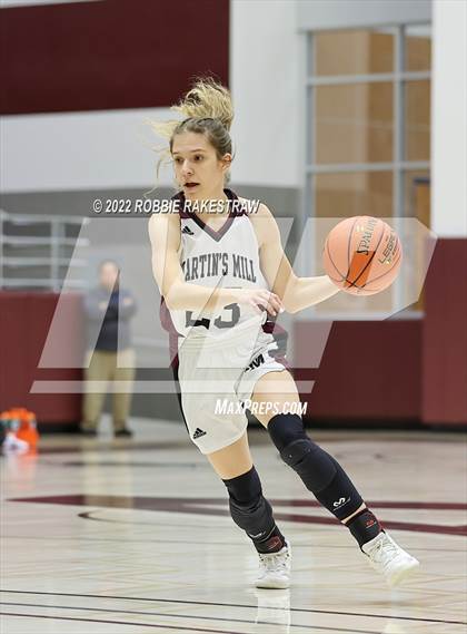 Thumbnail 2 in Martins Mill vs. Douglass (UIL 2A Region III Girls BB Regional Final Playoff) photogallery.