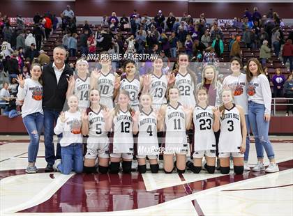 Thumbnail 3 in Martins Mill vs. Douglass (UIL 2A Region III Girls BB Regional Final Playoff) photogallery.
