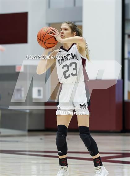 Thumbnail 2 in Martins Mill vs. Douglass (UIL 2A Region III Girls BB Regional Final Playoff) photogallery.