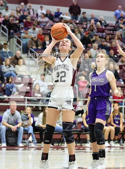 Thumbnail 3 in Martins Mill vs. Douglass (UIL 2A Region III Girls BB Regional Final Playoff) photogallery.