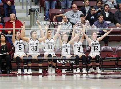 Thumbnail 1 in Martins Mill vs. Douglass (UIL 2A Region III Girls BB Regional Final Playoff) photogallery.