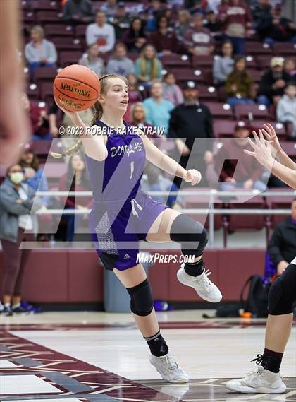 Thumbnail 2 in Martins Mill vs. Douglass (UIL 2A Region III Girls BB Regional Final Playoff) photogallery.
