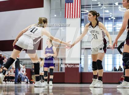 Thumbnail 2 in Martins Mill vs. Douglass (UIL 2A Region III Girls BB Regional Final Playoff) photogallery.