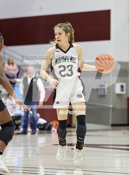 Thumbnail 1 in Martins Mill vs. Douglass (UIL 2A Region III Girls BB Regional Final Playoff) photogallery.