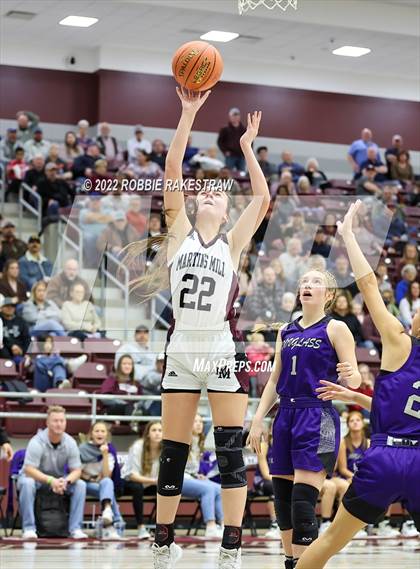 Thumbnail 2 in Martins Mill vs. Douglass (UIL 2A Region III Girls BB Regional Final Playoff) photogallery.