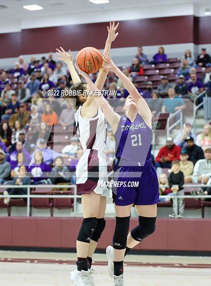 Thumbnail 2 in Martins Mill vs. Douglass (UIL 2A Region III Girls BB Regional Final Playoff) photogallery.