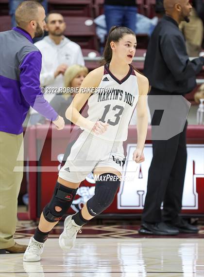 Thumbnail 3 in Martins Mill vs. Douglass (UIL 2A Region III Girls BB Regional Final Playoff) photogallery.