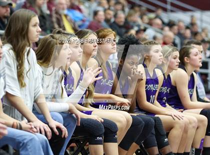 Thumbnail 2 in Martins Mill vs. Douglass (UIL 2A Region III Girls BB Regional Final Playoff) photogallery.