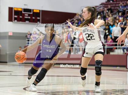 Thumbnail 1 in Martins Mill vs. Douglass (UIL 2A Region III Girls BB Regional Final Playoff) photogallery.