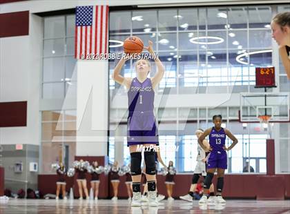 Thumbnail 2 in Martins Mill vs. Douglass (UIL 2A Region III Girls BB Regional Final Playoff) photogallery.