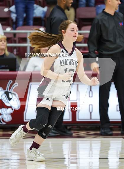 Thumbnail 1 in Martins Mill vs. Douglass (UIL 2A Region III Girls BB Regional Final Playoff) photogallery.